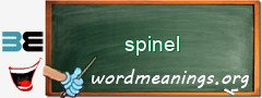 WordMeaning blackboard for spinel